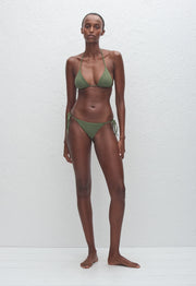 String Triangle Top - Safari Crinkle - Matteau